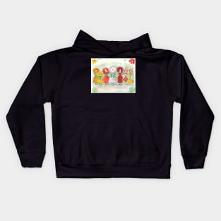 Cute Little Flower Garden Girls Vintage Fairy Tale Kids Hoodie